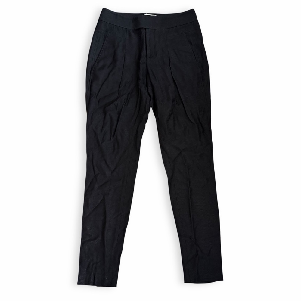 Helmut Lang Black Trousers Wool Blend Pants Sz 2